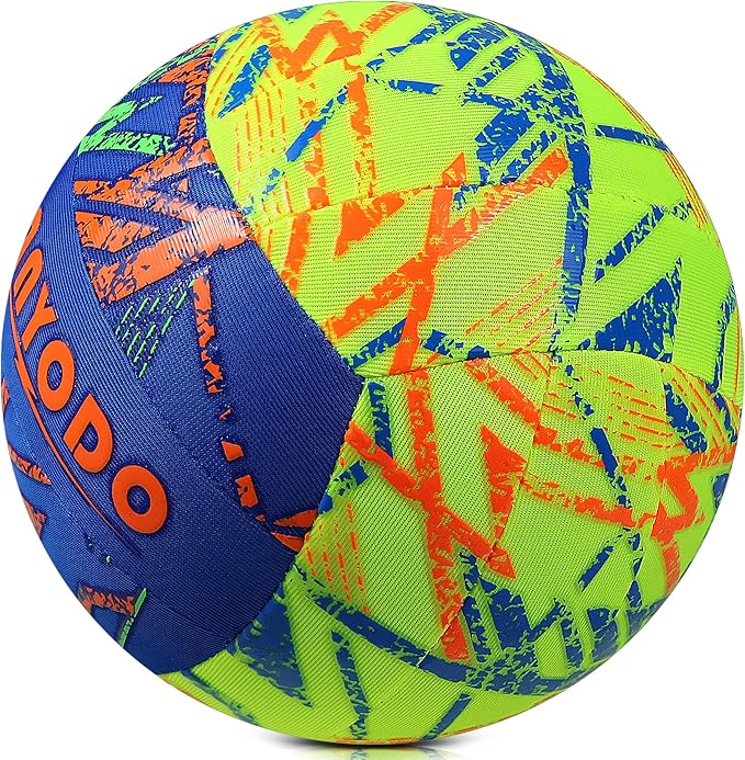 YANYODO Swimming Pool Waterproof Beach Volleyball, Soft Indoor Outdoor Size 5 Volleyball with Pump