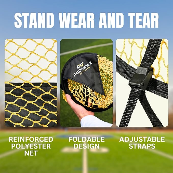 PodiuMax Top Bins Soccer Target Goal, Easy to Attach and Detach to The Goal, Set of 2, for Shooting