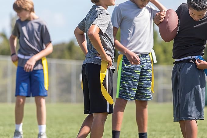 SKLZ 10 Man Flag Football + End Zone Pylons, Complete Indoor & Outdoor Training Set