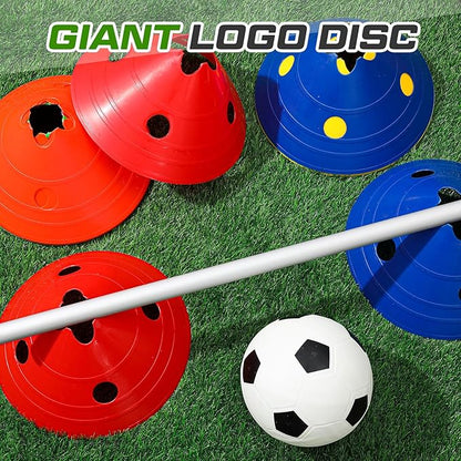 ShinyRelief Jumbo Disc Cones Jumbo Soccer Cones with Mesh Bag Giant Large Agility for Soccer