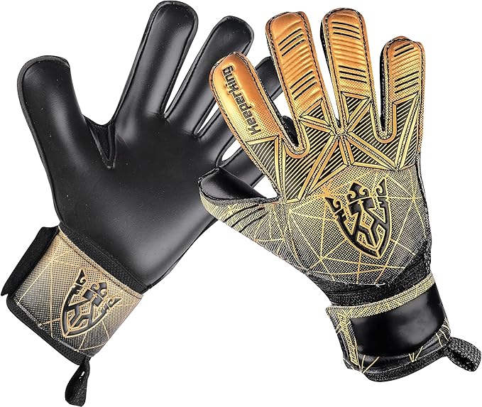 Soccer Goalie Goalkeeper Gloves for Kids Boys Youth & Adult,Latex Strong Grip Palms with Removable