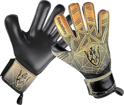 Soccer Goalie Goalkeeper Gloves for Kids Boys Youth & Adult,Latex Strong Grip Palms with Removable