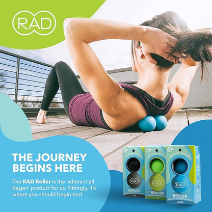 RAD Original Peanut Massage Ball ??Medium Density Yoga Deep Tissue Roller Ball ??Myofascial Release