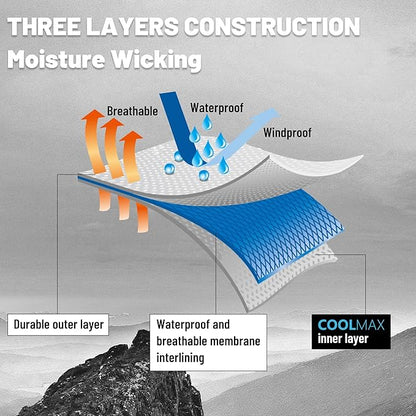 Waterproof Socks, Men Women Knee High Hiking Kayaking Socks 1 Pair
