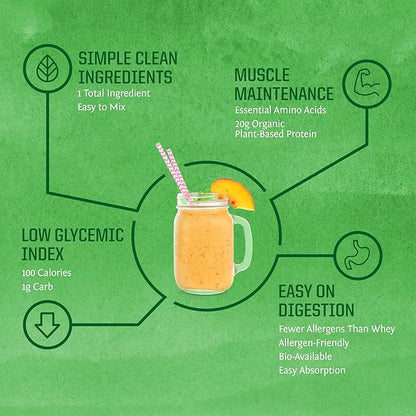 Brown Rice Protein Powder with Bcaa & Amino Acids Raw Rice Protein Shake Gluten Free Low Carb Dairy