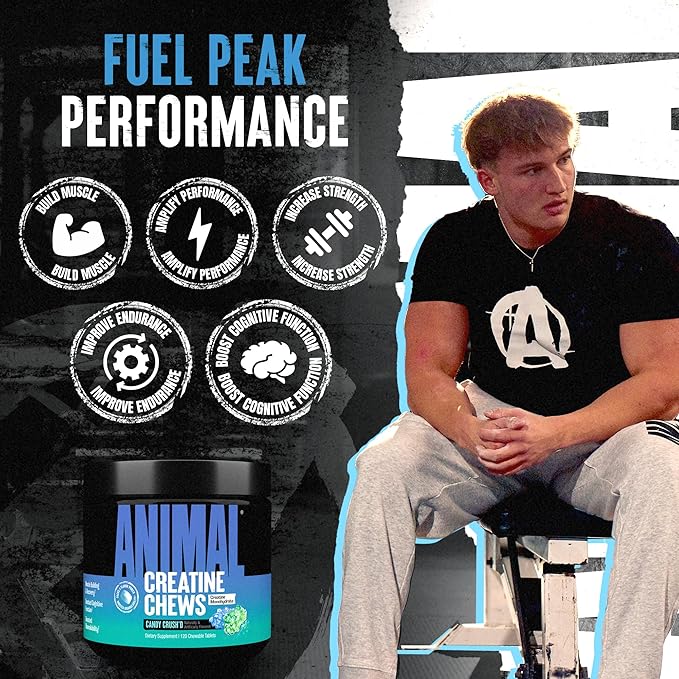 Animal Creatine Chews – Enhanced Creatine Monohydrate Chewable Tablets with AstraGin & Sea Salt