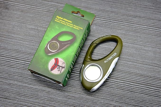Digital Altimeter Portable Compass with Weather Forecast Multi Function Altimeter Barometer for