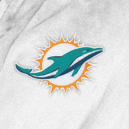 NFL Adult Unisex Silk Touch Bathrobe, Officially Licensed Loungewear, Soft Plush Polyester