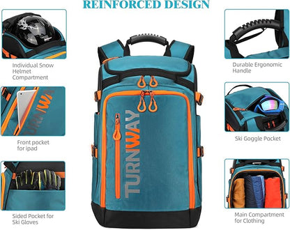 Ski/Snowboard Boot Bag/Skating Bag | Excellent for Store and Transport Gear, Jacket, Helmet