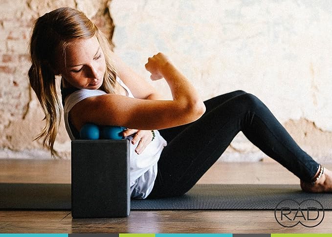 RAD Stiff Peanut Massage Ball ??High Density Yoga Deep Tissue Roller Ball ??Myofascial Release for