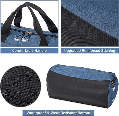 Kuston Sports Gym Bag with Shoes Compartment, Trolley Sleeve and Wet Pocket Gym Duffel Bag