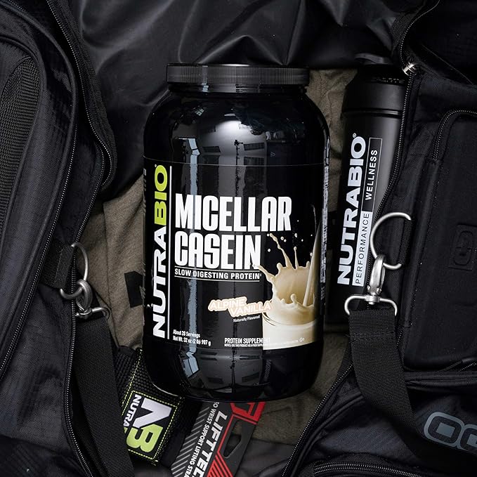 NutraBio Casein Protein Powder, Micellar Casien Powder, 25g Slow Digesting Protein, Helps Keep You