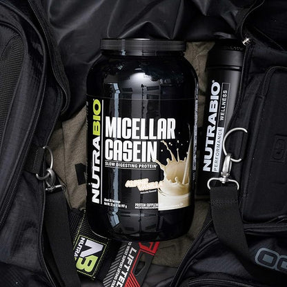 NutraBio Casein Protein Powder, Micellar Casien Powder, 25g Slow Digesting Protein, Helps Keep You