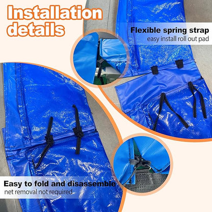 Trampoline Pad 10ft 12ft 14ft 15ft 16ft Trampoline Replacement Safety Pad, Waterproof and