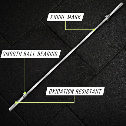 Invictus Men’s Barbell (7FT) (44LBS Bar Weight) (1500LBS Weight Capacity) Weight Training Barbell