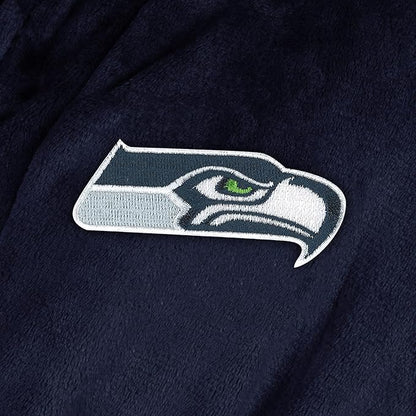 NFL Adult Unisex Silk Touch Bathrobe, Officially Licensed Loungewear, Soft Plush Polyester