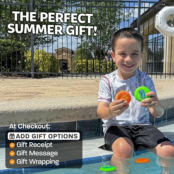 Soft Stone Skippers Game – Fun Pool Toys for Kids All Ages - 4 Pack Water Skipping Discs Set – Best