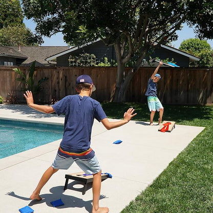 GoSports 2 ft x1 ft Portable Size Cornhole - Choose Classic or Wood Designs - Game Set with 6 Bean
