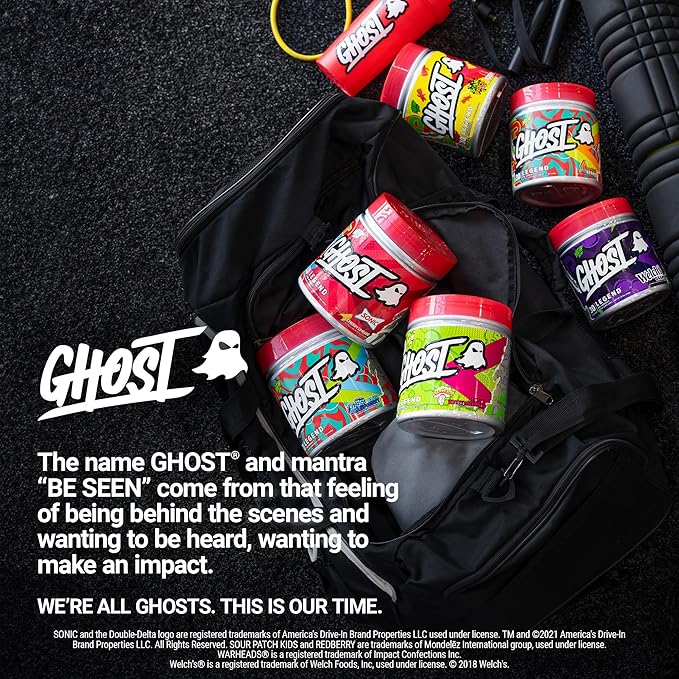 GHOST Legend Pre-Workout Powder, Sonic Cherry Limeade - 30 Servings ??Pre-Workout for Men & Women