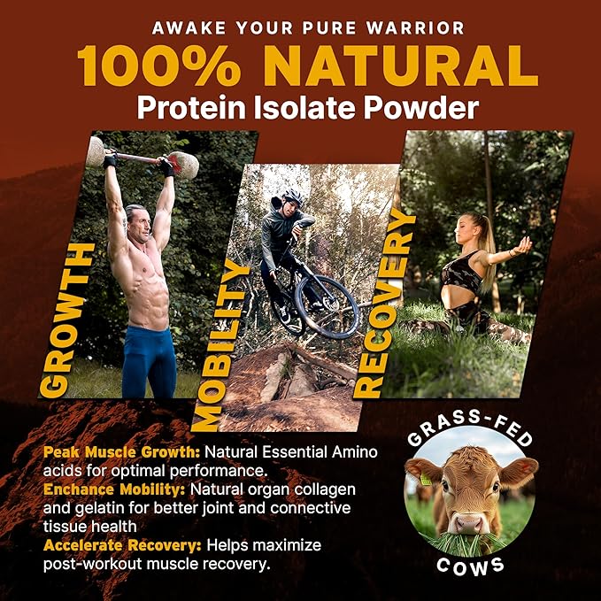 Paleo Pro Beef Protein Powder - Grass Fed Protein Powder Isolate - Pure Animal Based Pastured &