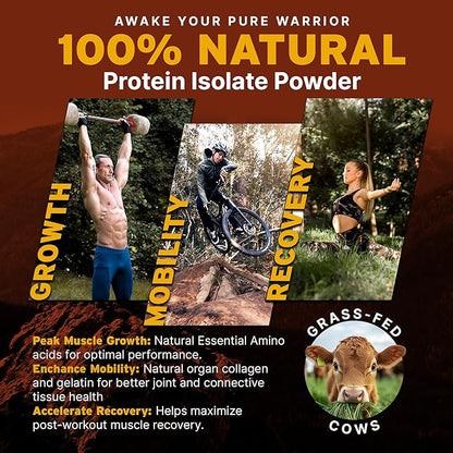 Paleo Pro Beef Protein Powder - Grass Fed Protein Powder Isolate - Pure Animal Based Pastured &
