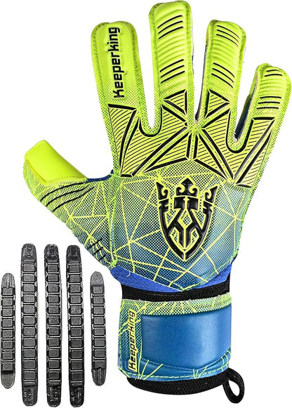 Soccer Goalie Goalkeeper Gloves for Kids Boys Youth & Adult,Latex Strong Grip Palms with Removable