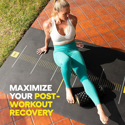 TRX Training Rev Myofascial Release Roller, Travel Massage Roller for Muscles, 14-Inch Round Foam