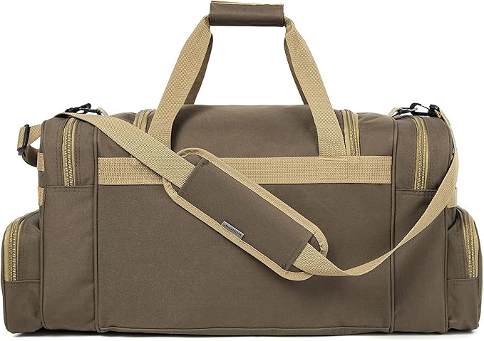 Tactical Range Duffel Heavy Duty Military Molle Gear Travel Sports Gym Bag Lockable Zippers with US