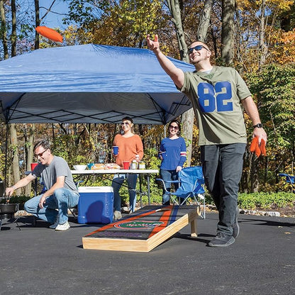 Wild Sports NCAA College 2' x 4' Wood Direct Print Tournament Cornhole Set, 8 Bean Bags, Vintage