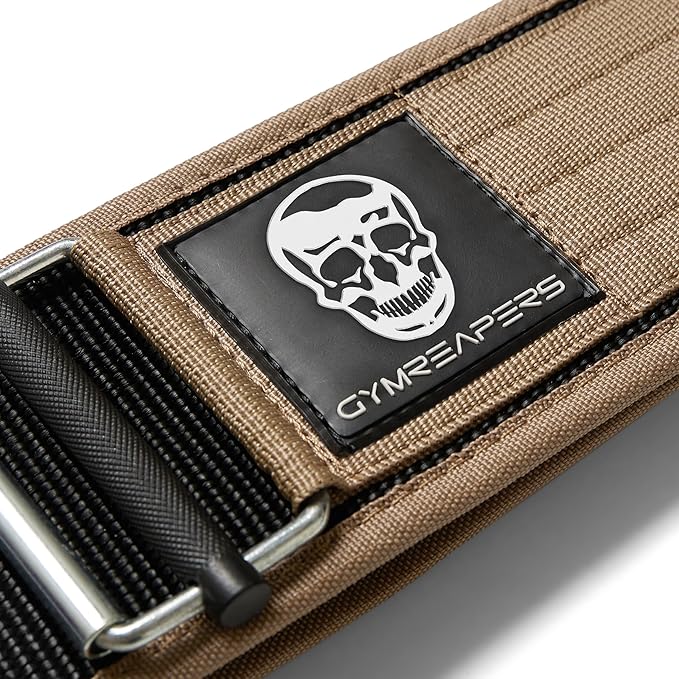 Gymreapers Quick Locking Weight Lifting Belt for Men Gym Belt for Powerlifting Deadlift Belt with 4