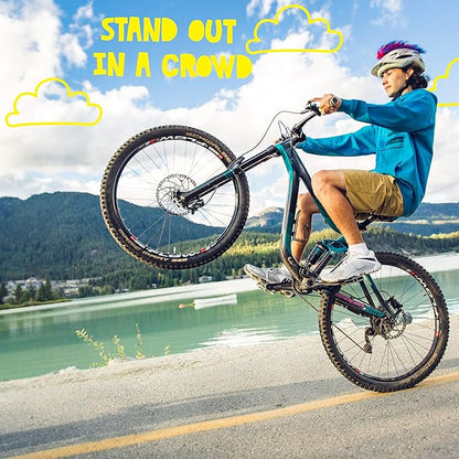 Iguana Helmet Accessories w/Sticky Hook & Loop Fastener Adhesive (Helmet not Included), Fun Helmet