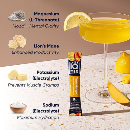 IQMIX x Chef Thomas Keller - Hydration Electrolyte Powder – 4-in-1 Formula for Hydration, Mental