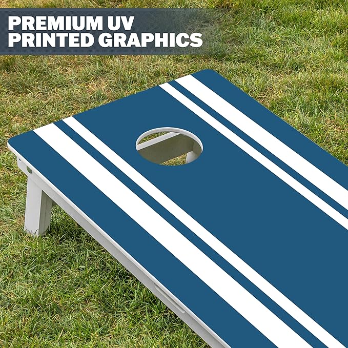 GoSports 4 x 2 ft Resort Collection All Weather Cornhole Boards - Choose Rustic, Beach, White DIY