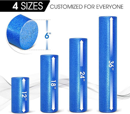 Yes4All High-Density EPP Round Back Roller Foam, Exercise Foam Roller for Yoga, Pilates &