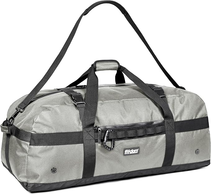 Fitdom 132L 36" Heavy Duty Extra Large Sports Gym Equipment Travel Duffel Bag W/Adjustable Shoulder