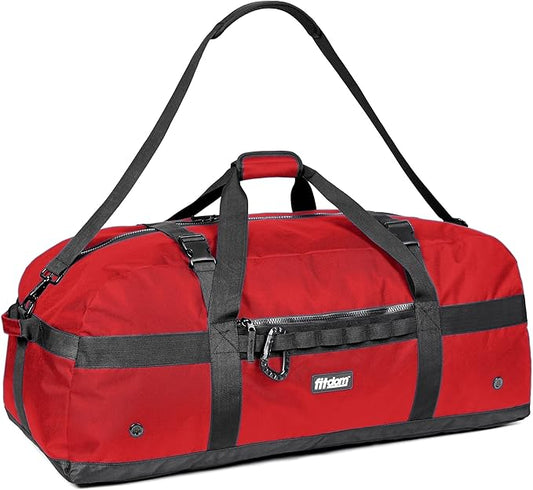 Fitdom 132L 36" Heavy Duty Extra Large Sports Gym Equipment Travel Duffel Bag W/Adjustable Shoulder