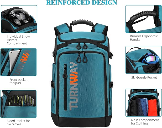 Ski/Snowboard Boot Bag/Skating Bag | Excellent for Store and Transport Gear, Jacket, Helmet