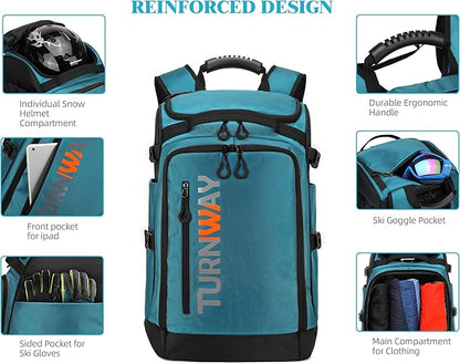 Ski/Snowboard Boot Bag/Skating Bag | Excellent for Store and Transport Gear, Jacket, Helmet