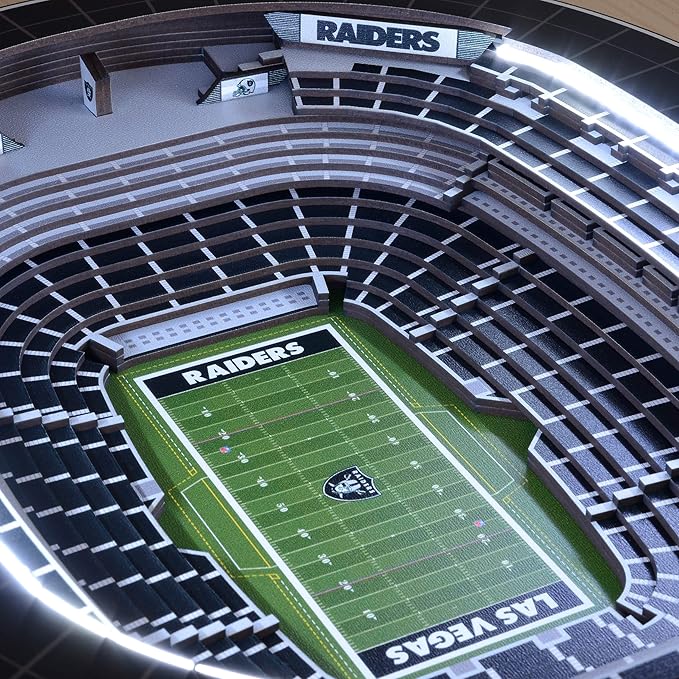 YouTheFan NFL 25-Layer StadiumViews Lighted End Table