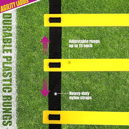 Teenitor Agility Ladder Speed Ladder Training Ladder for Soccer, Speed, Football Fitness Feet
