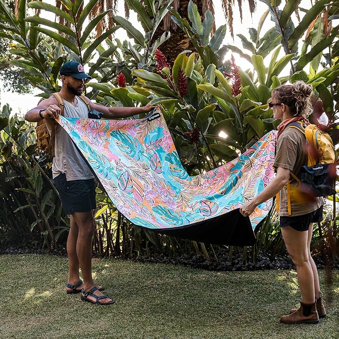 Nomadix Festival Blanket - Perfect for Picnics, Camping, & Lawn Seating - Plush Top & Water