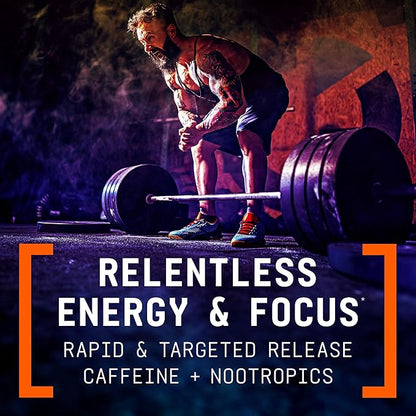 BEYOND RAW LIT V2 Clinical Strength Pre Workout Powder, Hits Harder, Bigger Pumps, Caffeine