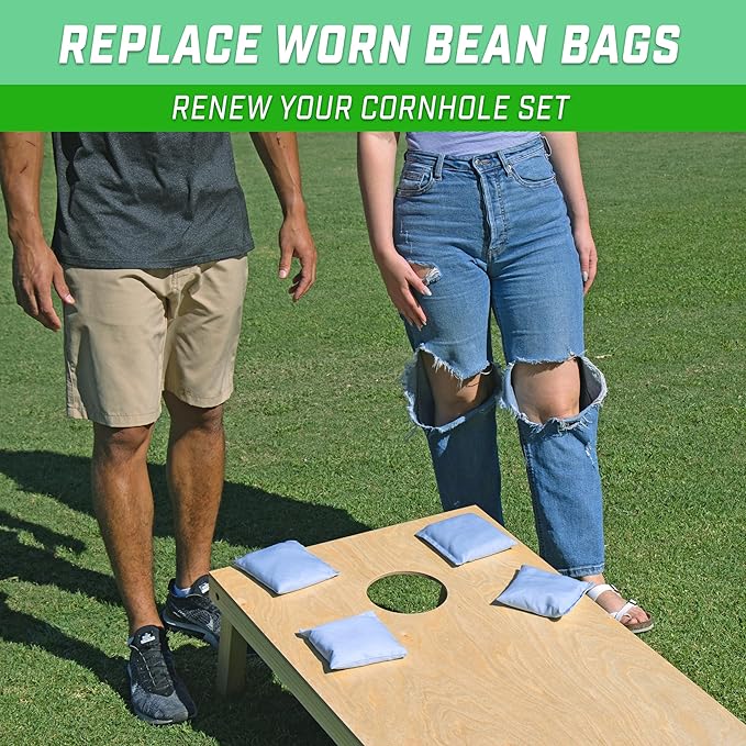 GoSports Classic Cornhole Bean Bags Set of 4-16 Colors Available - Regulation All Weather, Mix and