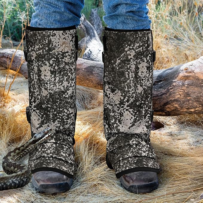 Snake Gaiters Leg Guards, Waterproof Snake Guards, Adjustable Snake Bite Protection for Lower Legs