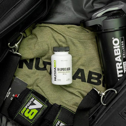 NutraBio R-Lipoic Acid Supplement, 200mg ?“Active Stabilized R-ALA Supplement- Optimized Alpha