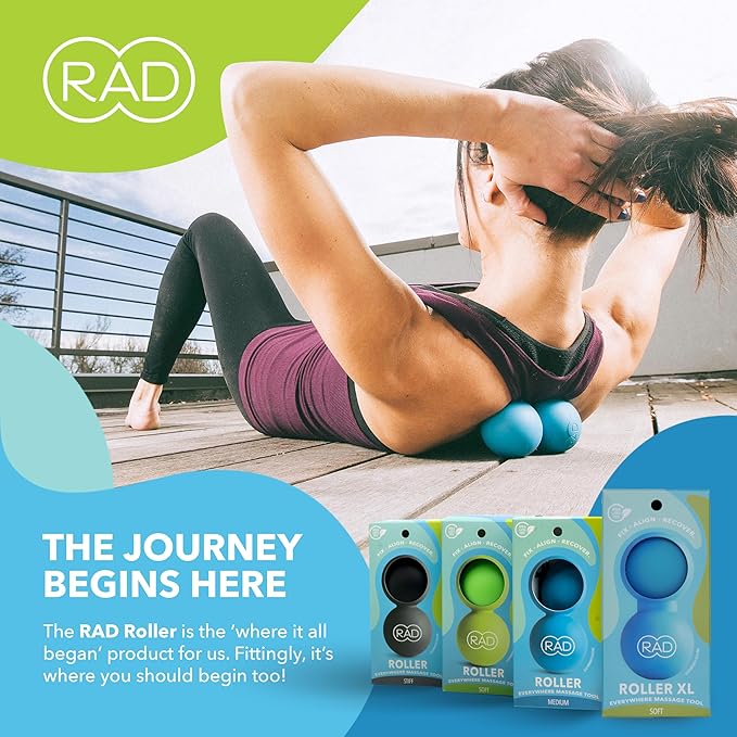 RAD XL Peanut Massage Ball ??High Density Yoga Deep Tissue Roller Ball ??Myofascial Release for