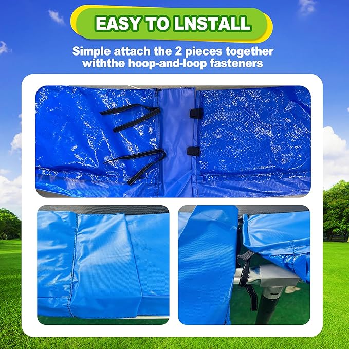 Trampoline Pad, 10ft 12ft 14ft Trampoline Replacement Safety Pad, Waterproof and Tear-Resistant
