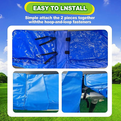 Trampoline Pad, 10ft 12ft 14ft Trampoline Replacement Safety Pad, Waterproof and Tear-Resistant