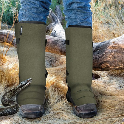 Snake Gaiters Leg Guards, Waterproof Snake Guards, Adjustable Snake Bite Protection for Lower Legs