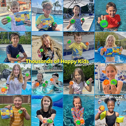 Soft Stone Skippers Game – Fun Pool Toys for Kids All Ages - 4 Pack Water Skipping Discs Set – Best